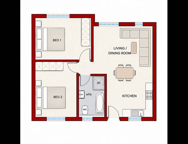 2 BEDROOM APARTMENT FOR SALE IN RUYTERWACHT